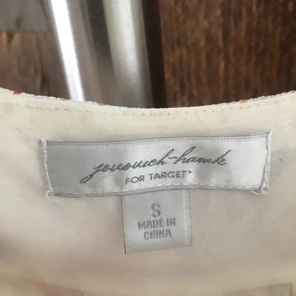 Jovovich Hawk Babydoll Dress White with Floral Print Size Small - Picture 3 of 5